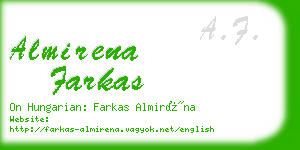 almirena farkas business card